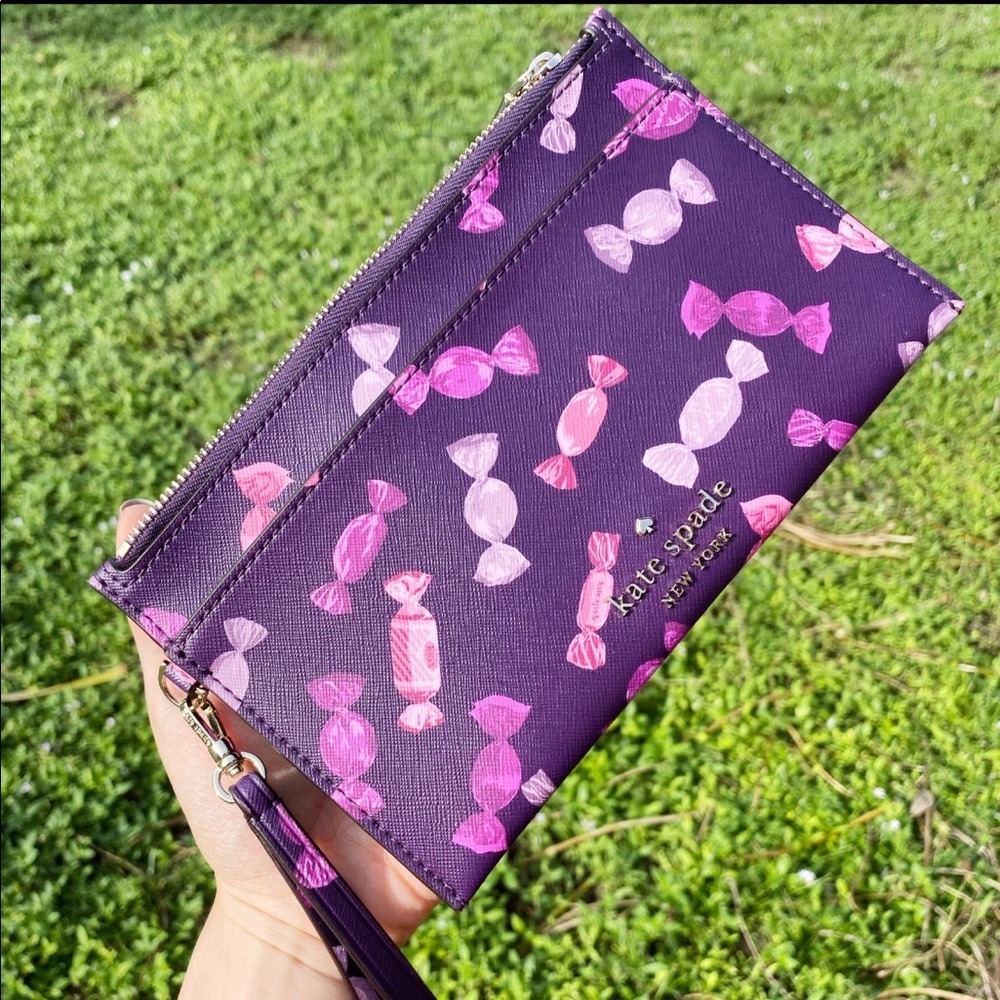 EUC Kate Spade Candy Shop Wristlet Double Zip